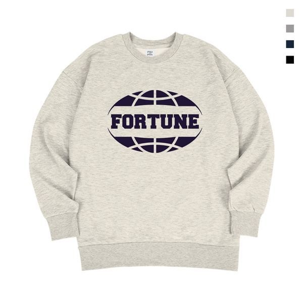 폴앤폴 [하프클럽]포츈 기모 오버핏 남여공용 맨투맨