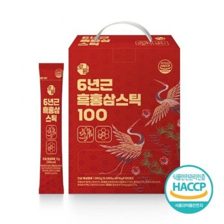 (주)청담 6년근 면역력 건강선물세트 추천 스틱 대용량 흑홍삼 10g×100포 강화