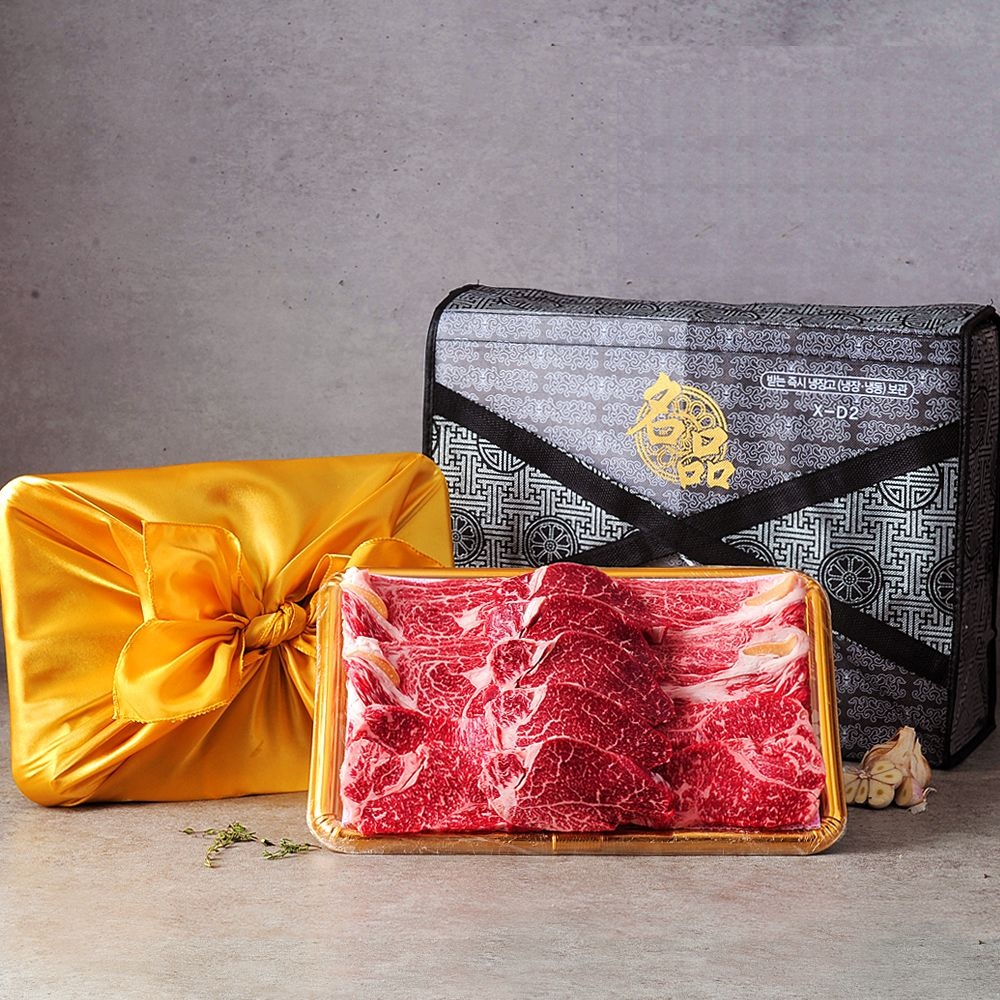 [농협안심한우] 1등급 암소한우 금바구니세트2호 1.2kg (꽃등심600g+안심300g+채끝등심300g)