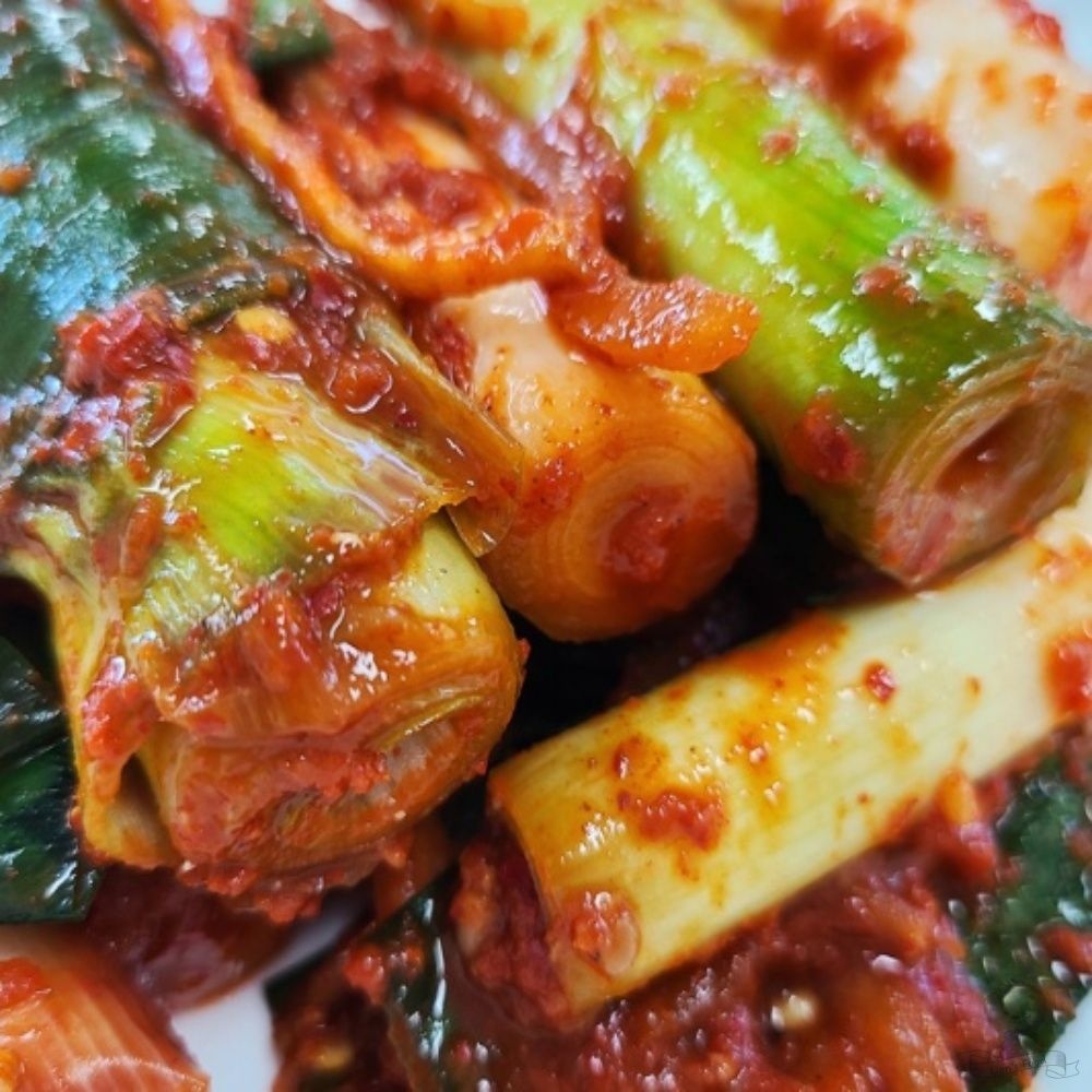 100프로 국내산 전라도 통 대파김치 3KG 감칠맛 신선식품 맛있는김치