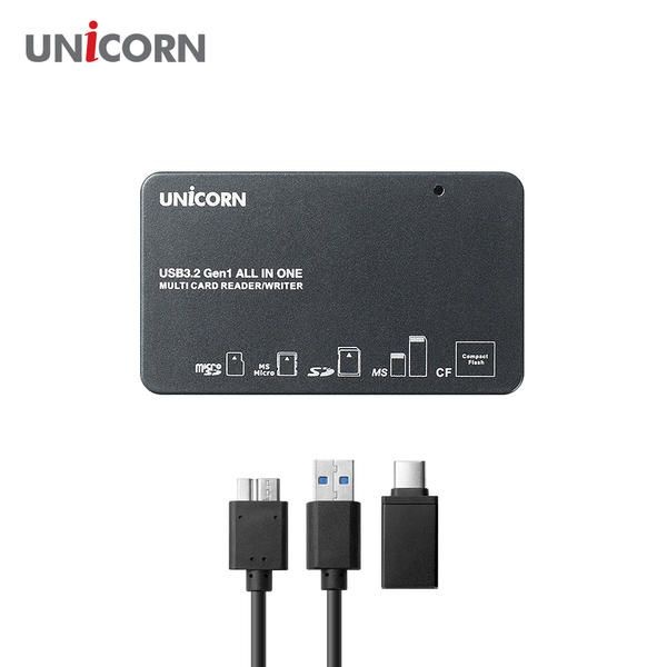 [오늘출발] 유니콘 XC-5000M USB3.2 Gen1 6in1 멀티카드리더기 올인원117종 지원 A+C타입