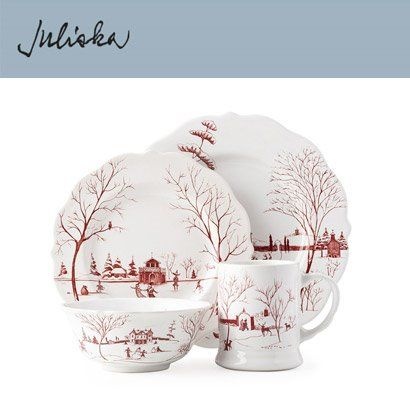 줄리스카 [해외] 줄리스카 컨트리 이스테이트 Country Estate 4pc Setting - Winter Frolic (1set / 4pc)
