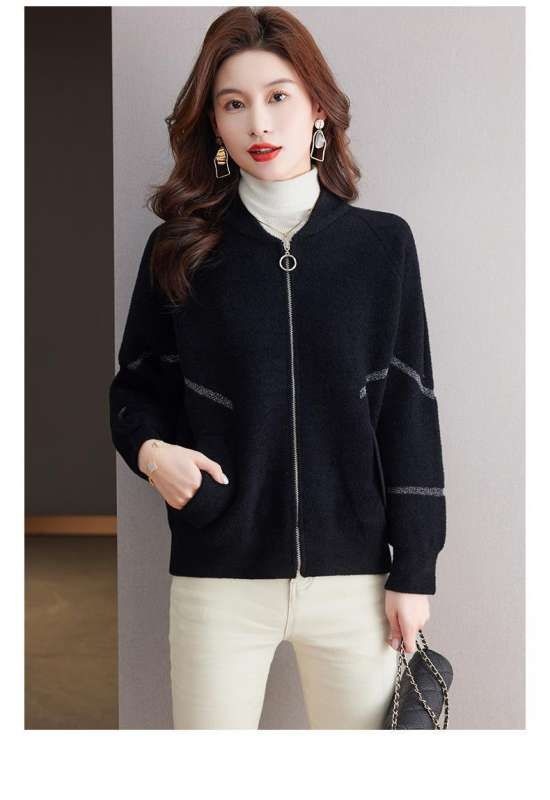[해외] 여자 니트 재킷 트위드 가을 봄 옷잘입는 자켓 가디건 외출룩 베이직 단정 아우터 깔끔 걸치는 심플 맞선룩