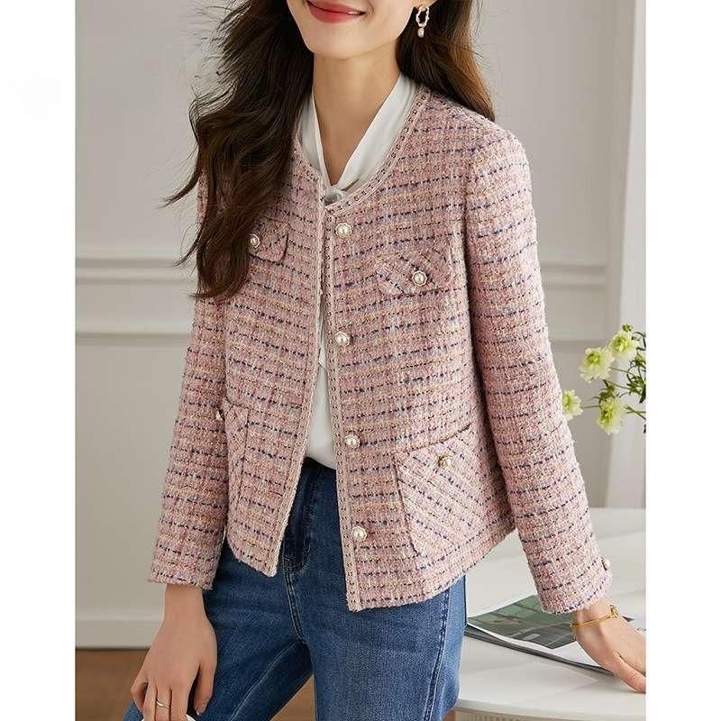 [해외] 여자 니트 재킷 트위드 봄 자켓 가을 가디건 옷잘입는 아우터 데이트룩 겉옷 깔끔 맞선룩 데일리 외투 패셔너블