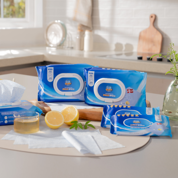 크린바바 파워도트 매직티슈 총500매 대형 7개 휴대용 1개