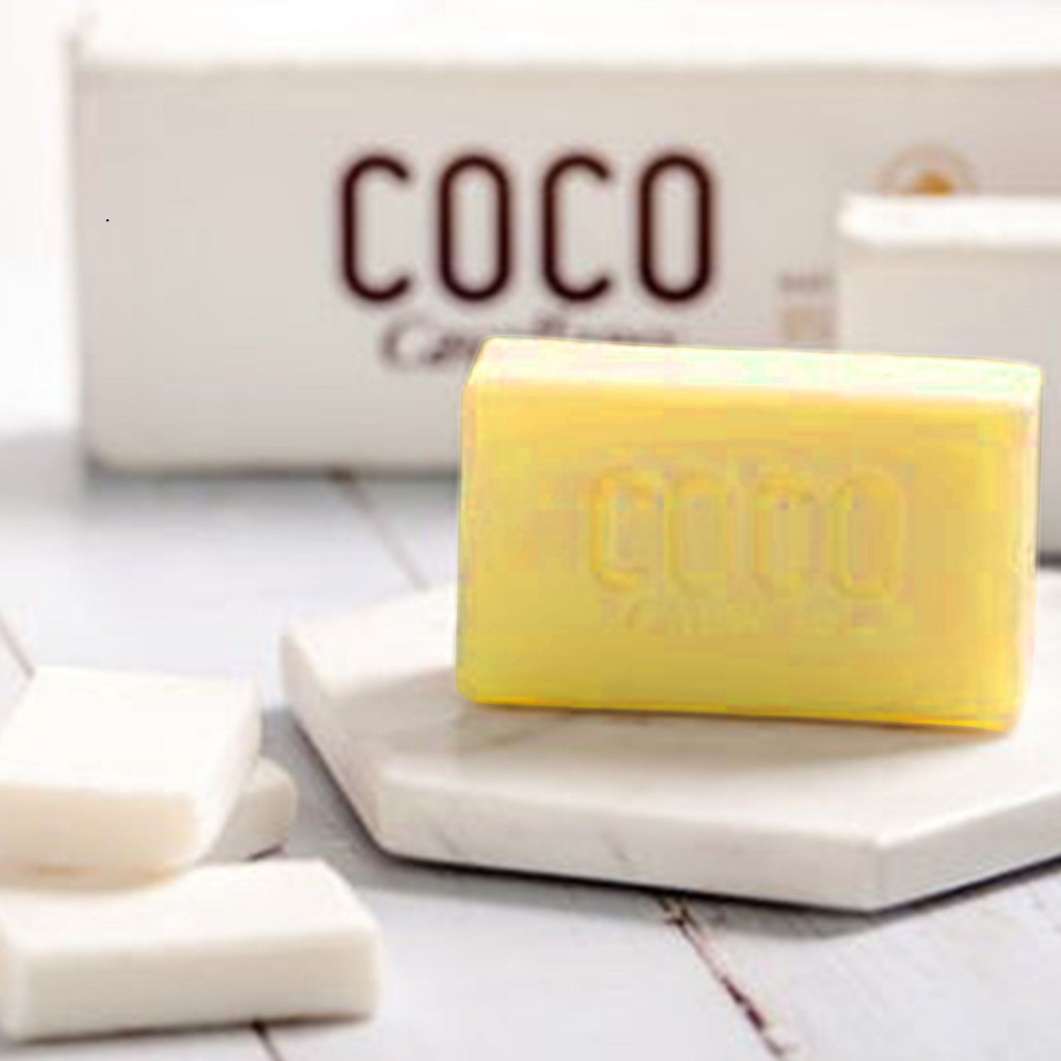 COCO 세안비누 100g x 15구 세트 (클래식, 아몬드, 마린, 버베나, 플로랄) 종류별 3개씩 5종류 / 코코넛오일100%