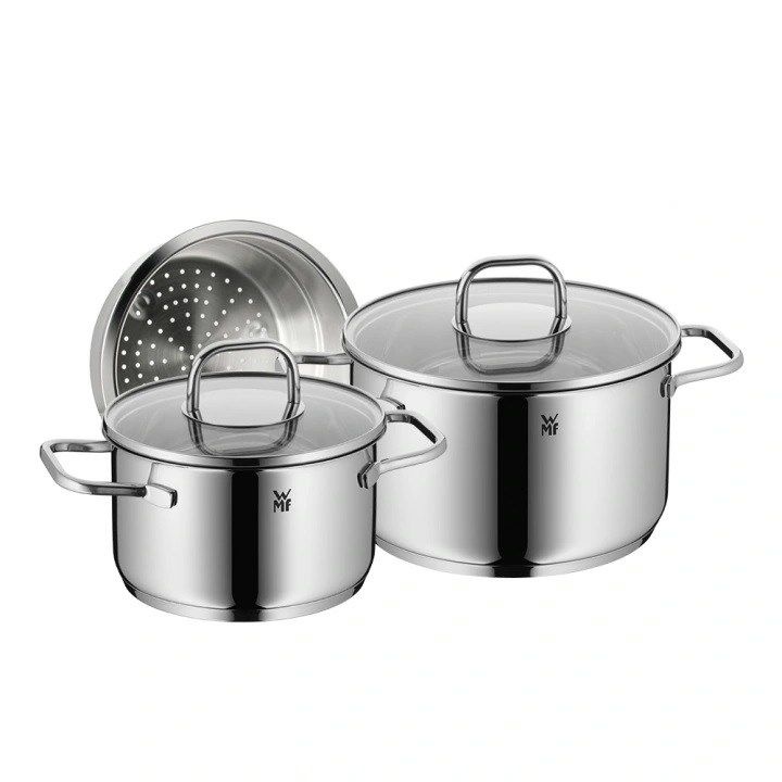 골드-큐 [WMF] NEW사피르 냄비 2종(16L+20H)+찜기