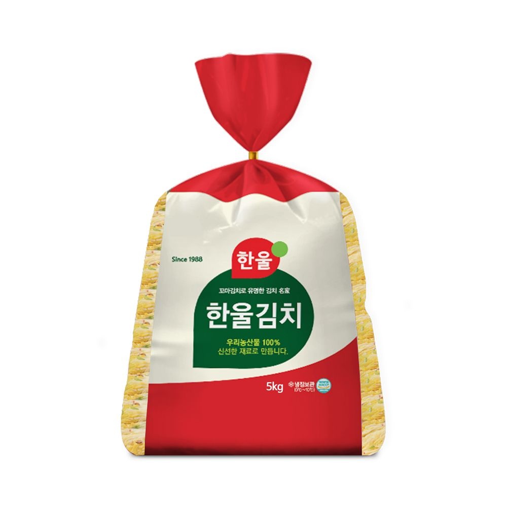 한울김치 한울 백김치 5kg 국산 포장 김치