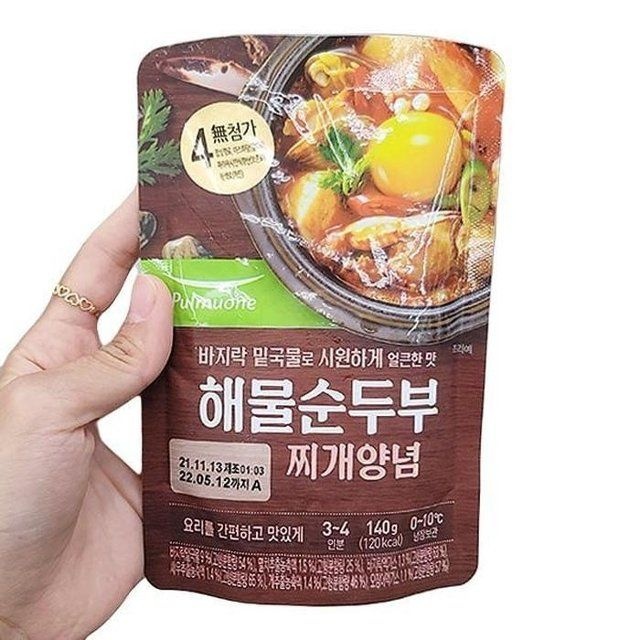 풀무원 해물맛 순두부찌개 140G X 5개 m80149