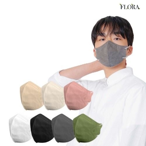 키리아마스크 [패션플러스][키리아마스크][키리아마스크](온) 플로라 KF94 새부리형 컬러마스크 200매_638047