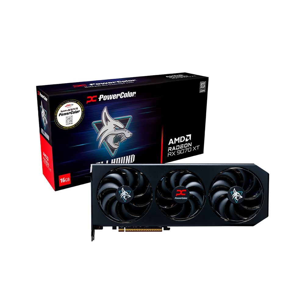 파워컬러 PowerColor 라데온 RX 9070 XT Hellhound D6 16GB