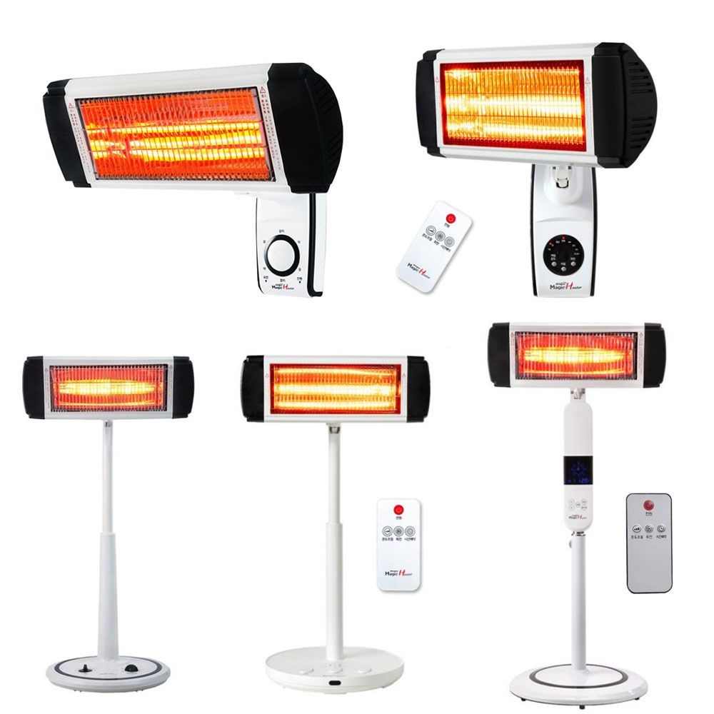 Windpia 근적외선 스탠드 벽걸이히터/전기난로 전기히터 벽걸이난로 벽난로 근적외선히터