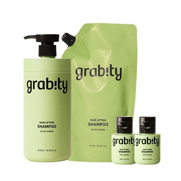 [패션플러스][그래비티]그래비티 헤어리프팅 엑스트라 스트롱 샴푸 1010ml (본품1+리필1+여행용2) / 플로럴향