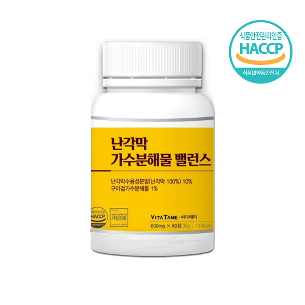 비타테미 연골&관절 듀얼케어 난각막 가수분해물 밸런스 600mg x 60정(1개월분)