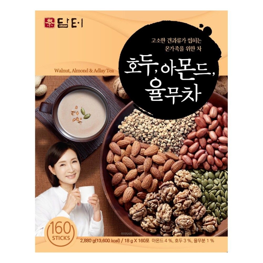 담터 호두 아몬드 율무차 18g x 160T