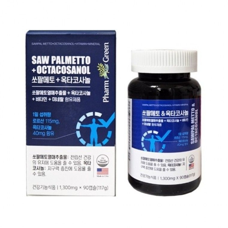 스윗앤스마트 협력사 팜그린 쏘팔메토+옥타코사놀 1300mg x 90캡슐