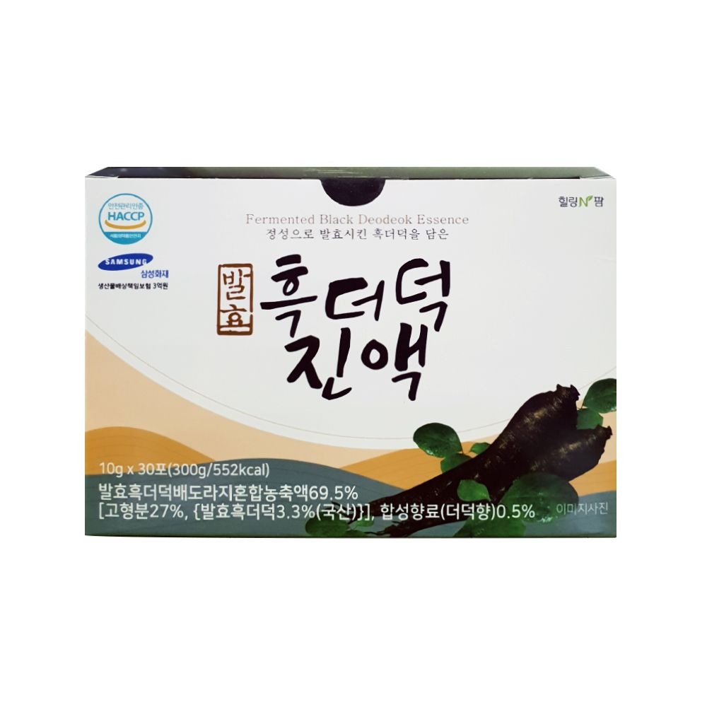 [롯데백화점] 힐링앤팜 [힐링앤팜] 발효 흑더덕 진액 10g 30포 LE1214605253