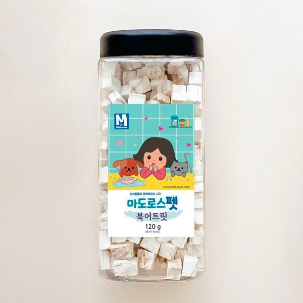 [마도로스펫] 북어트릿 120g (용기포장)