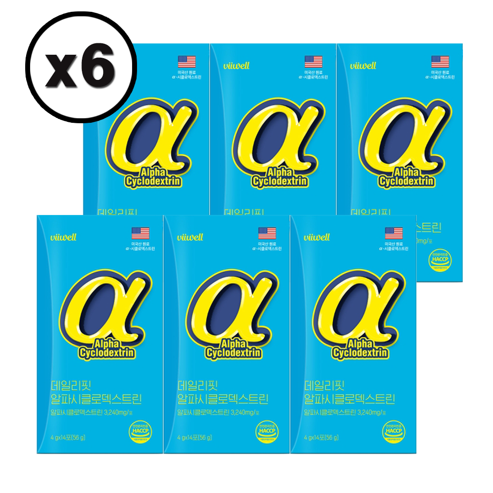 참굿즈 비웰 데일리핏 알파시클로덱스트린 6박스(84포)