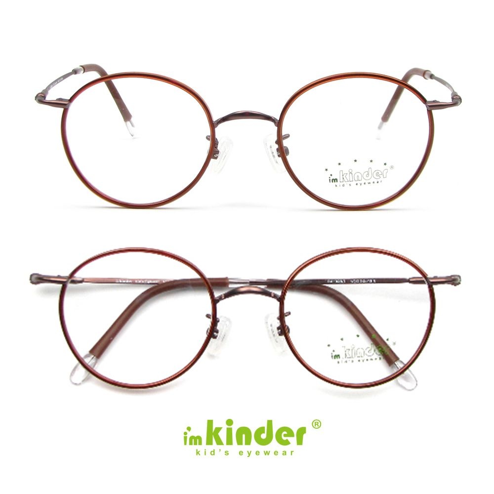 아임킨더 초등 저학년 어린이 안경 IK-1047 올브라운 콤비
