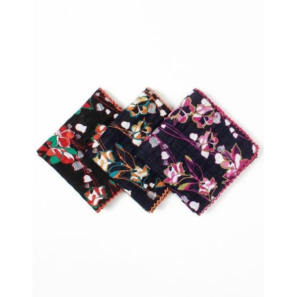 [셀러허브쥬얼리] 마리엔느 금강 초록 핀코트 레이스 면 손수건 스카프