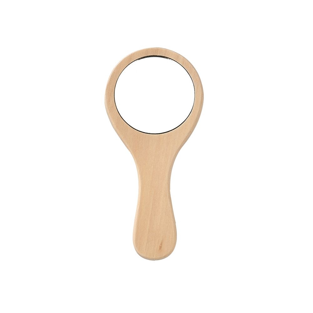 우드 나무 (원목 손거울 A타입 소형) 브러쉬 머리빗 손거울 미니거울 세트