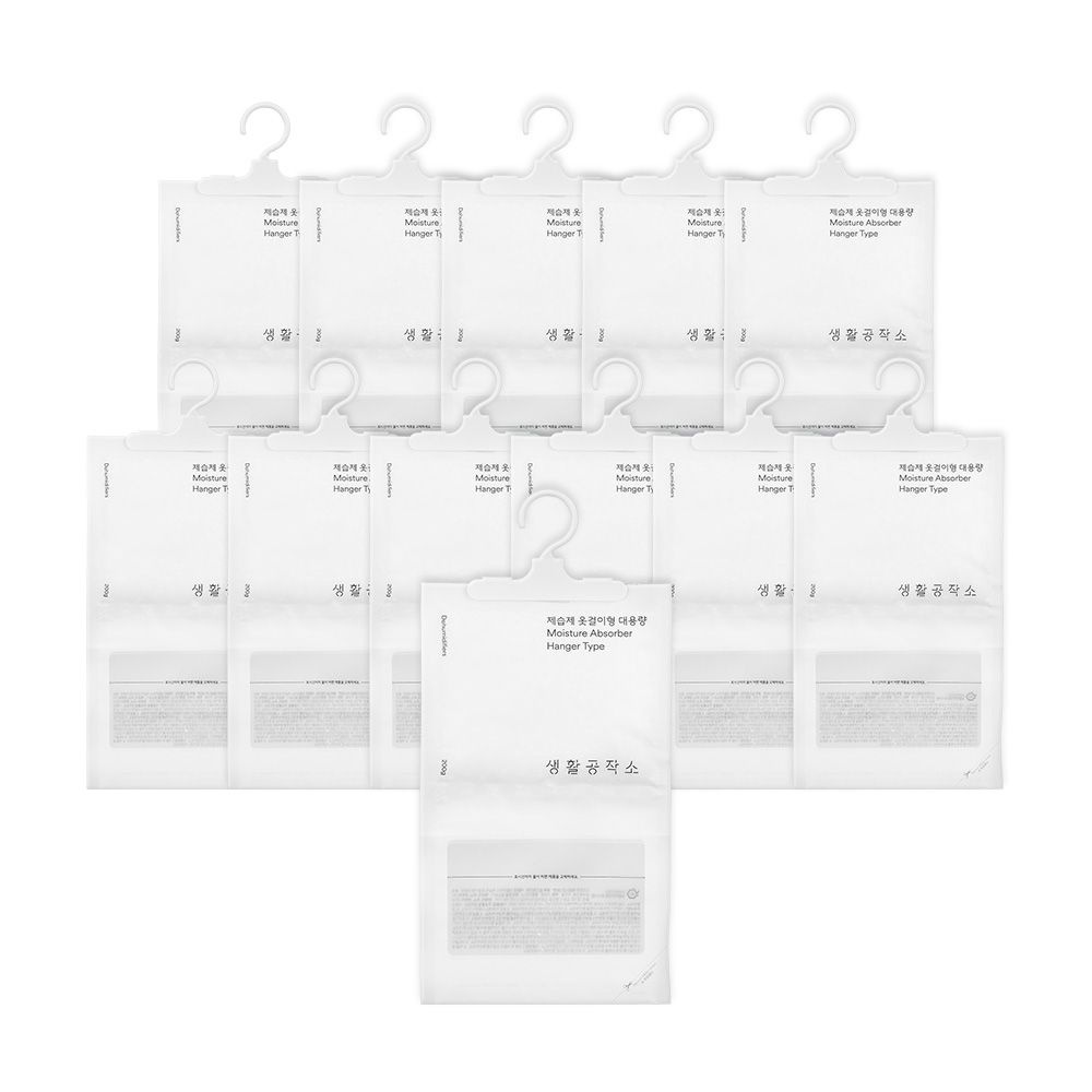 생활공작소 [생활공작소] 제습제 옷걸이형 대용량 200g x 12개  (습기제거/곰팡이방지)