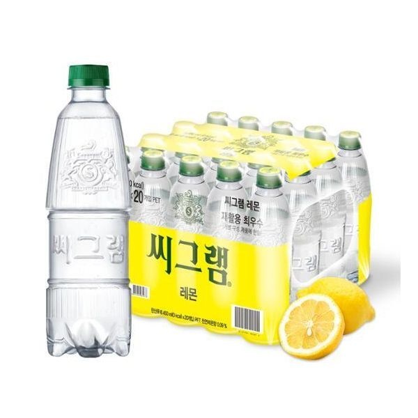 씨그램 라벨프리 450ml 20입 3종 (플레인/레몬/라임) 코카콜라