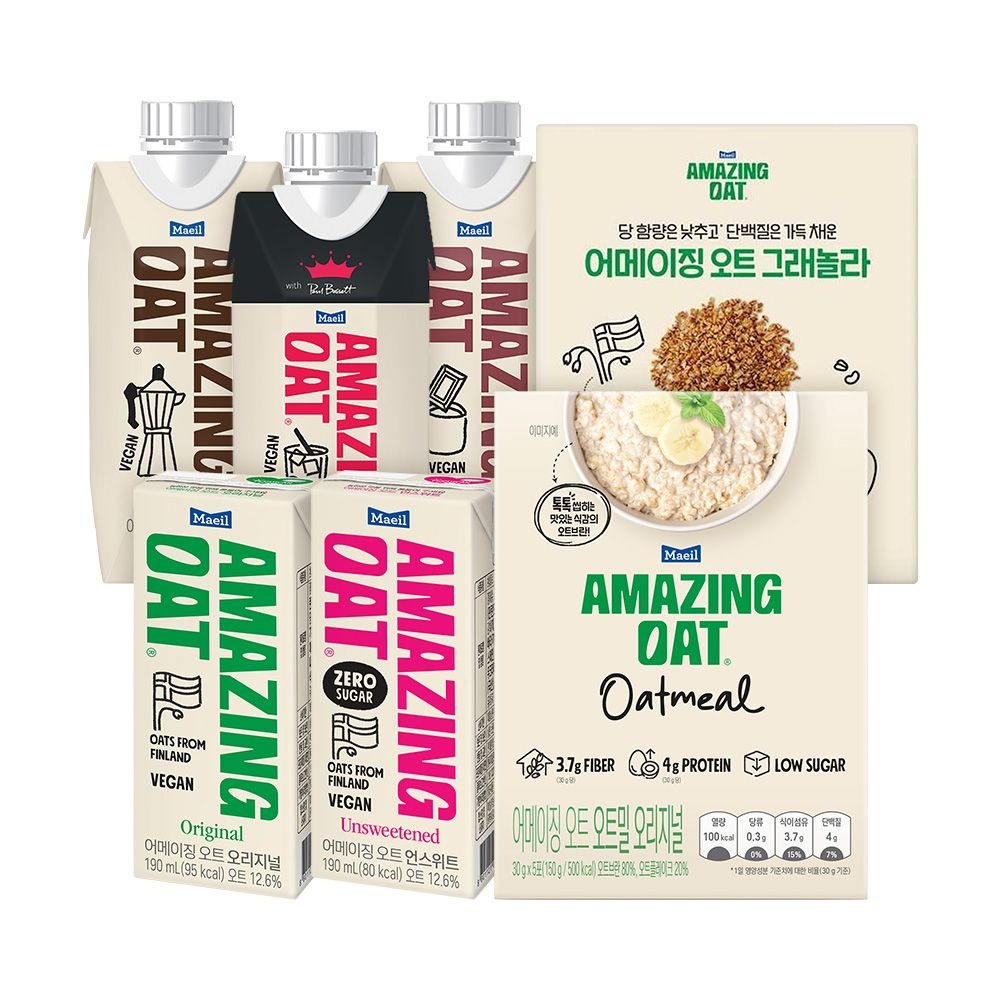 매일 어메이징오트 8종 오리지널/언스위트/바리스타/커피/초콜릿/그래놀라 모음