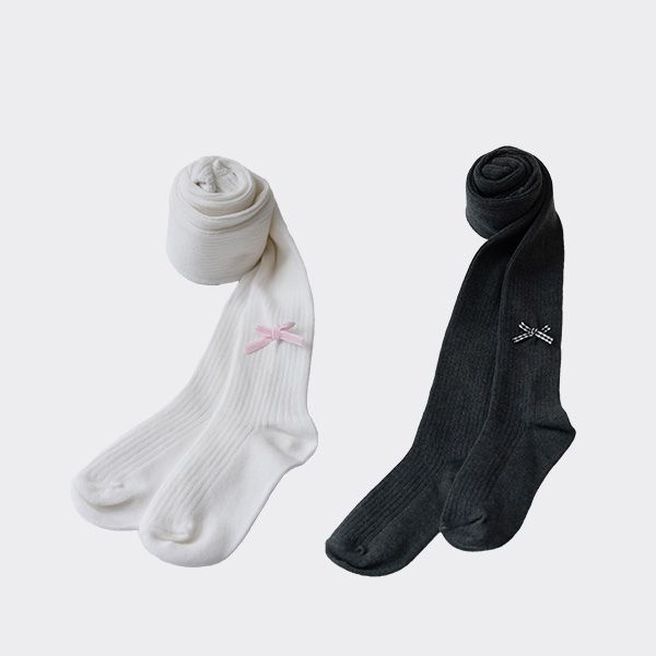 아이러브제이 KR.루벨리 리본 골지 타이즈 JXFSO06