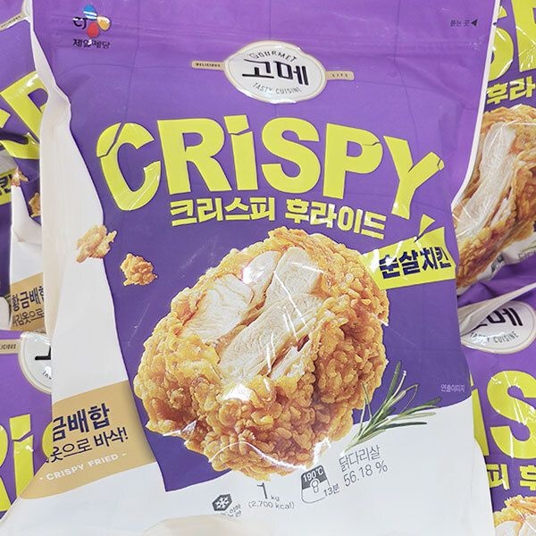고메 크리스피 후라이드 순살 치킨 1kg 아이스박스포장