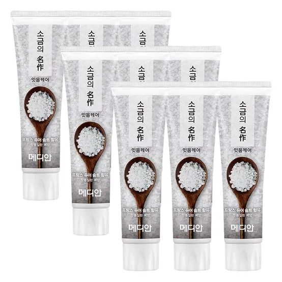 메디안 소금의 명작 치약 120g x9개