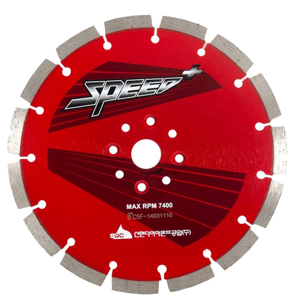 신한 다이아몬드 콘크리트용 마른날 규격 8(외경 210mm/내경 22mm/3.0T)