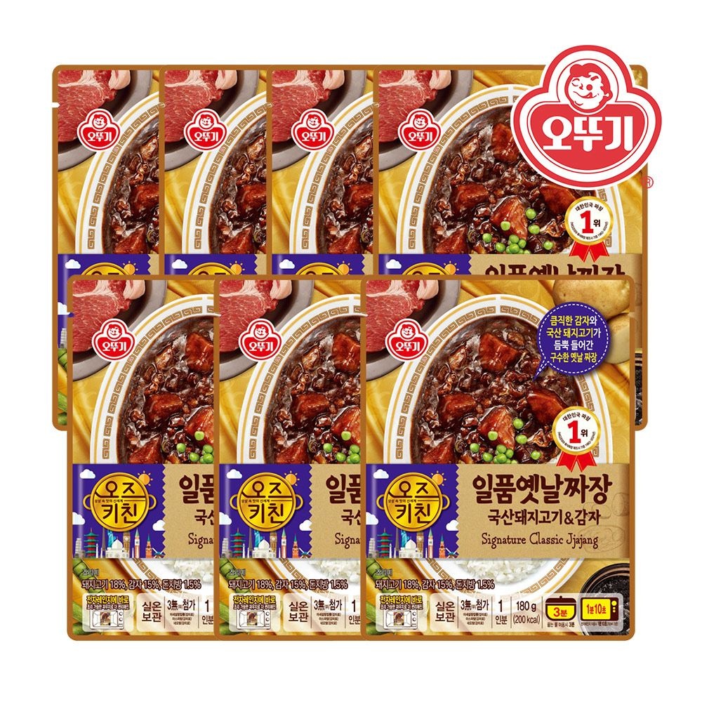 오뚜기 오즈키친_일품옛날짜장 180G x 7개