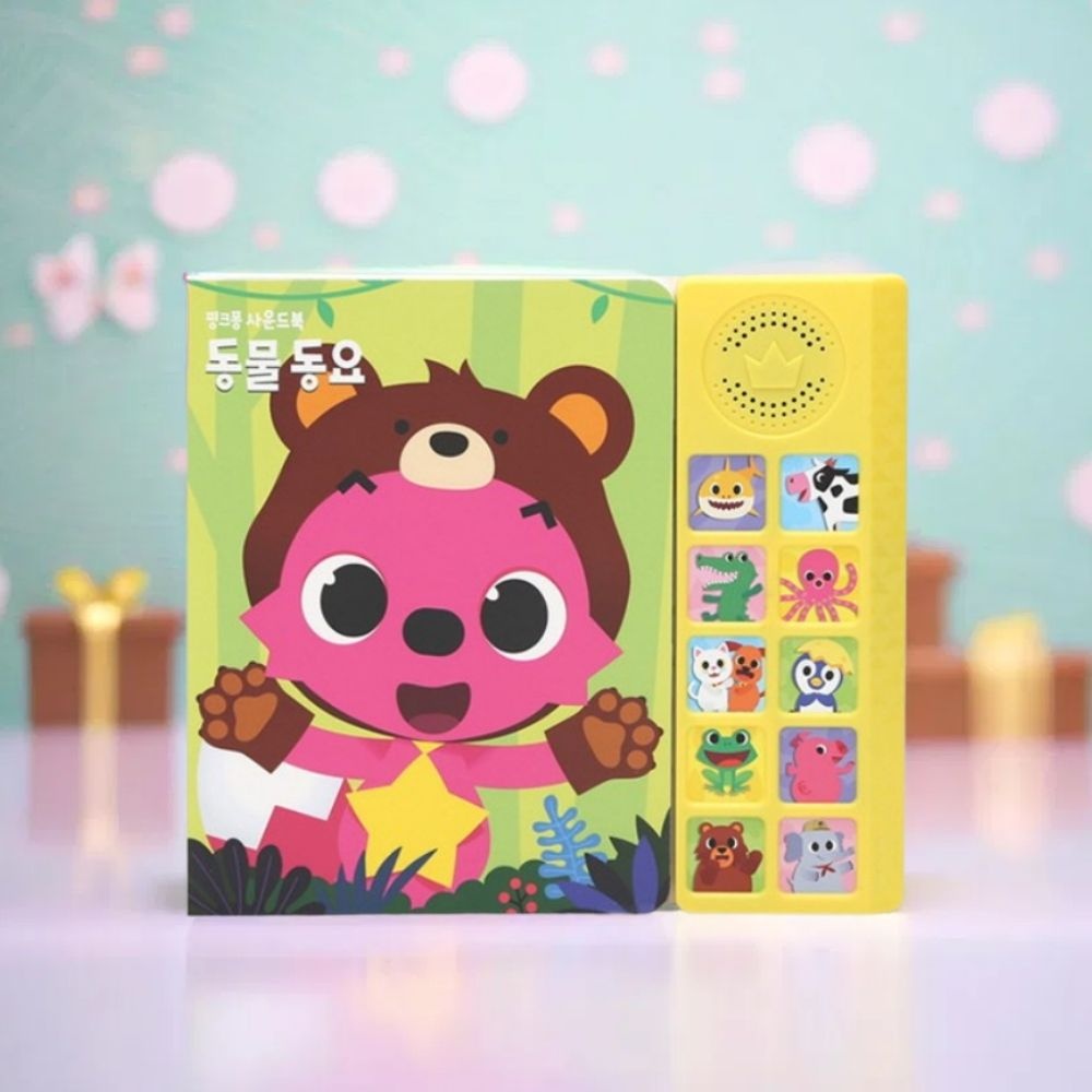 상세설명참조 핑크퐁 상어가족 동물동요 사운드북 노래 소리나는 그림책 말문틔우기 스피커 아기책 오감발달