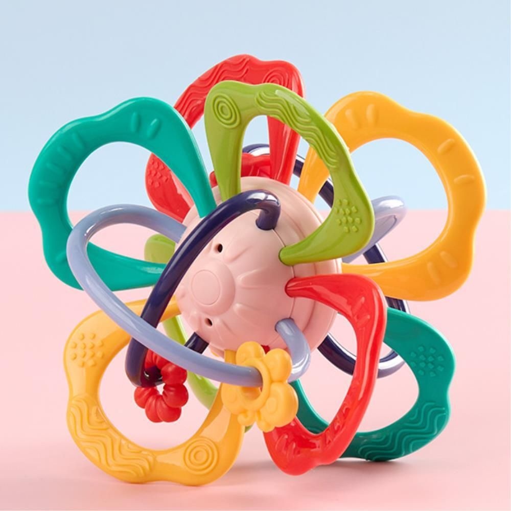 아기 돌리고 움직이는 입체고리 촉감공 운동신경 아기공