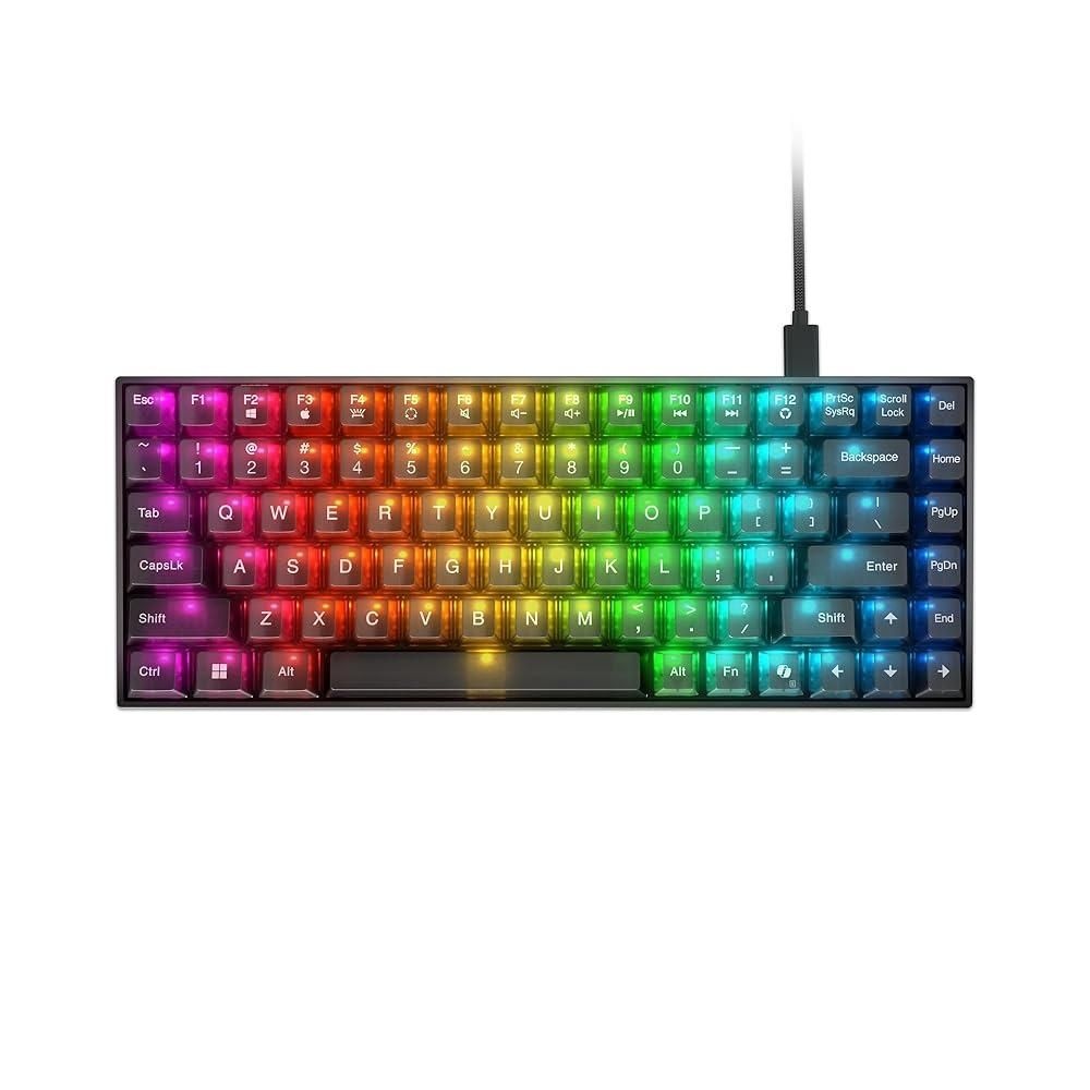 [해외] Lenovo Legion K510 미니 프로 유선 기계식 게이밍 키보드 - 75% 컴팩트 디자인, RGB 조명, 핫 스왑 가능 기계식 스위치,