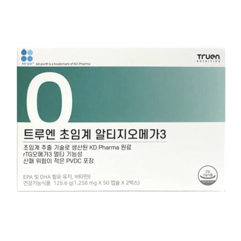 트루엔 초임계 알티지오메가3 1256mg x 50캡슐 x 2개입 1박스