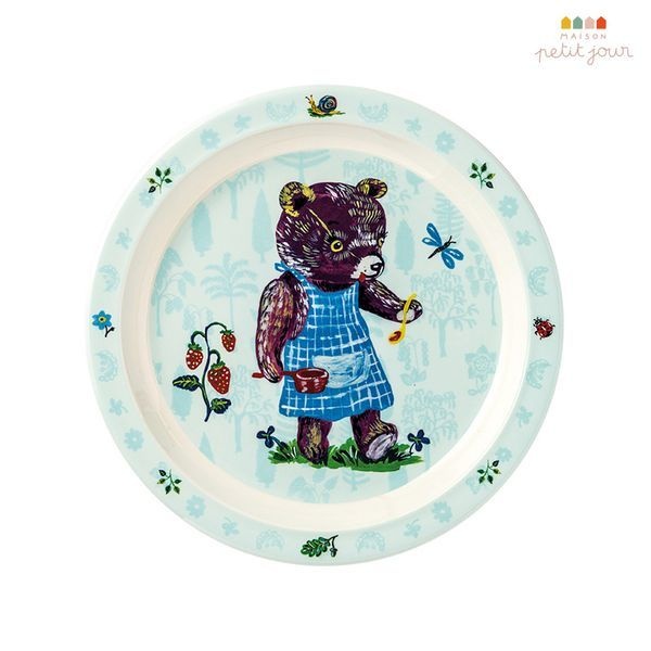 쁘띠쥬르 [보리보리]유아 베이비 플레이트 골디락스 블루