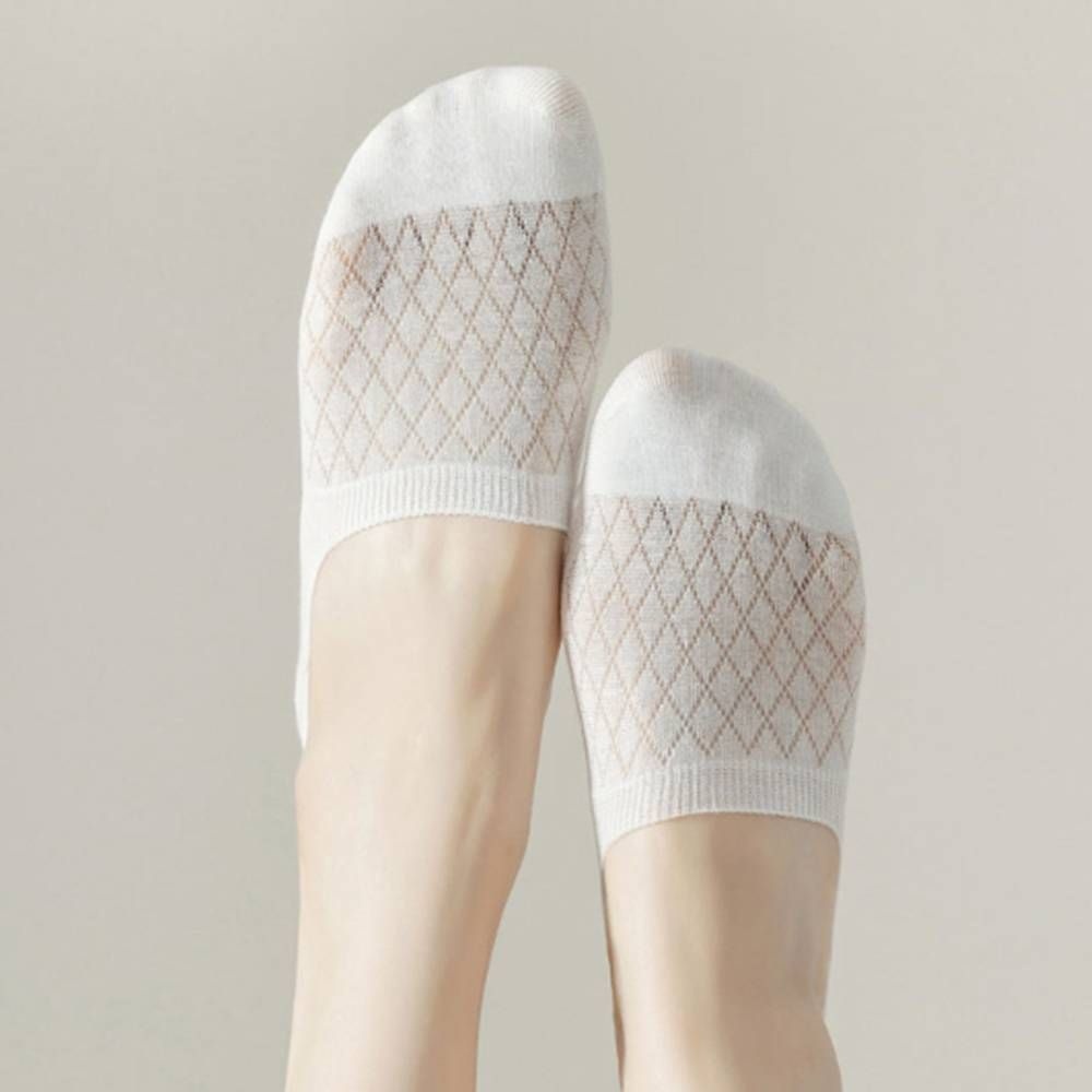 TNGTW 여성 잘안벗겨지는 페이크 삭스 40수 메쉬 단화 구두 여름 무지 면양말 10켤레