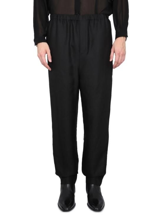 [해외] 생로랑 26FW 생로랑 스트레이트 팬츠 717375 Y1G681000 BLACK