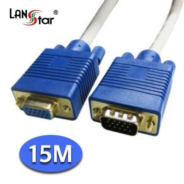 rgb 모니터 연장케이블 15핀 숫-암 15m rgb연장케이블 vga연장케이블 rgb숫암케이블