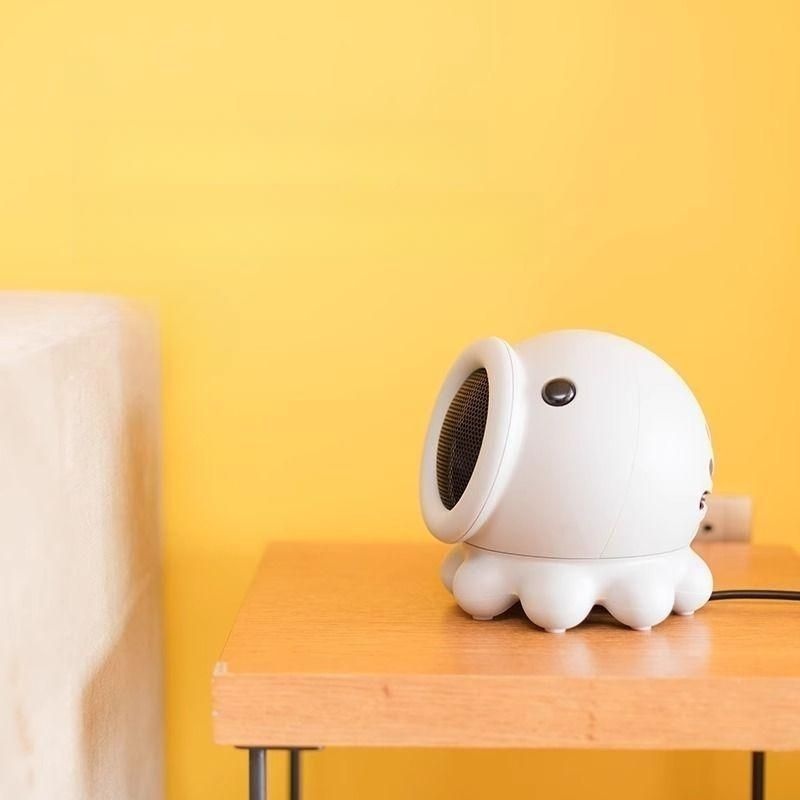 [해외] 귀엽고 이쁜 소형 문어 전기 히터 사무실 기숙사 데스크탑 어디서나 2종