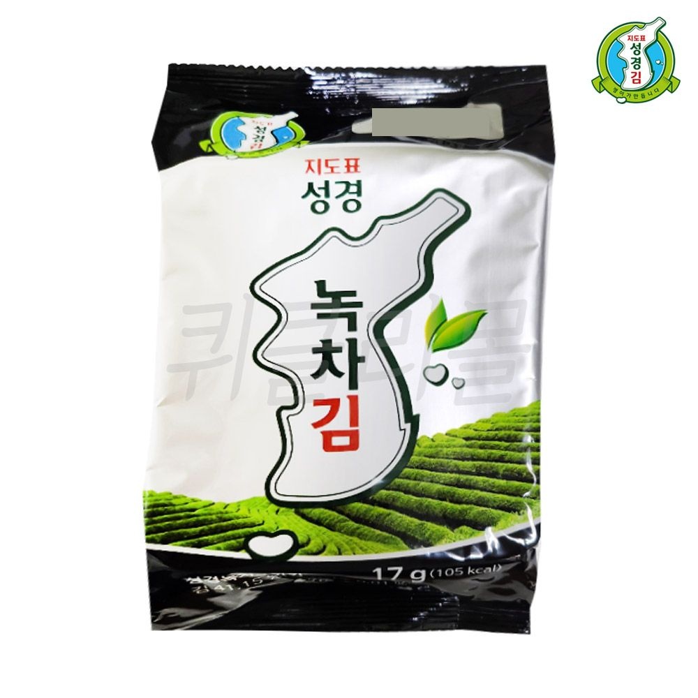 지도표성경김 성경김 녹차 식탁김 17g x 10개