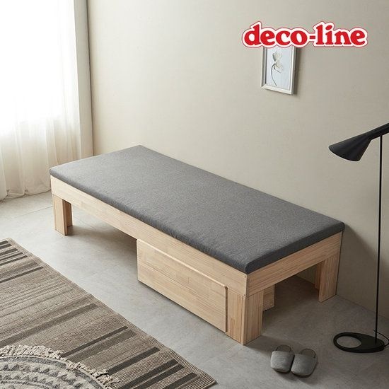 데코라인 코넬 디어 원서랍 패브릭 원목 소파베드 DDR072C (착불)