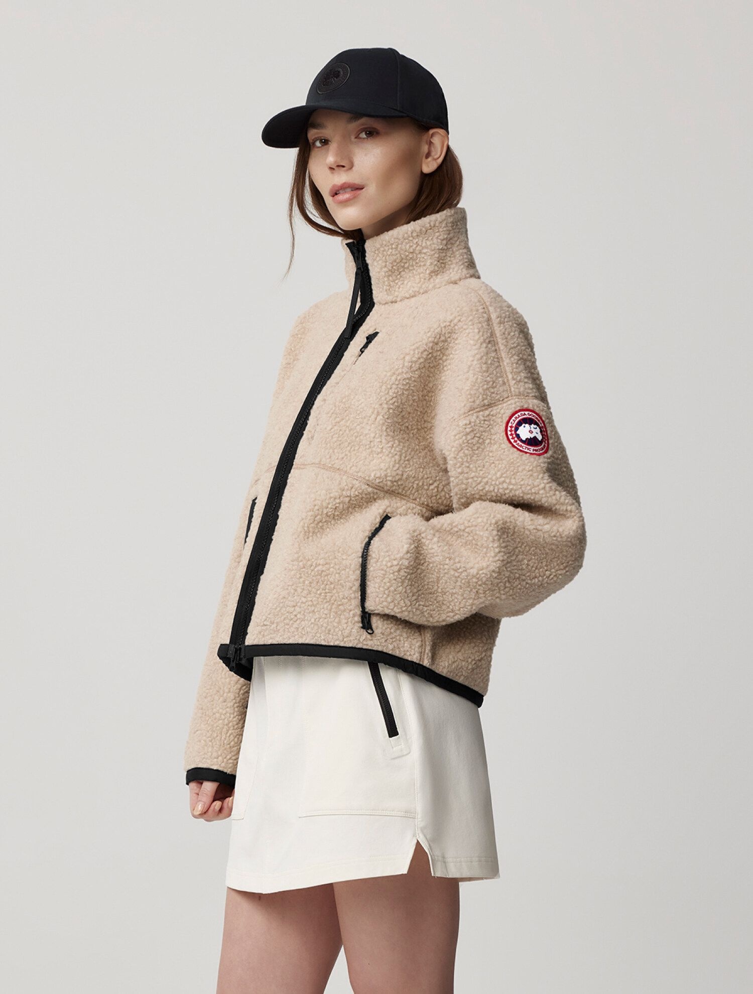 여성 심코 플리스 재킷(Light Beige)_Q246AWJC07LEB