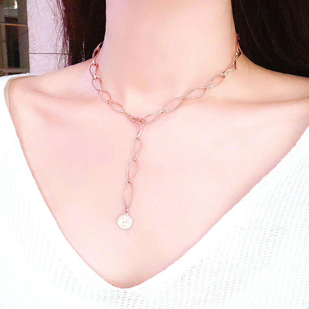 14k 디노 주화 엔틱코인 볼드 체인 목걸이