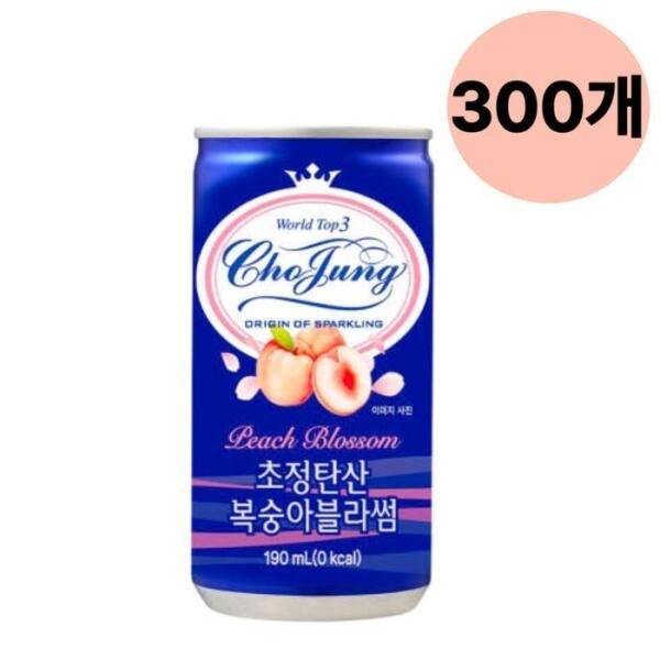 [셀러허브 식품] 일화 초정 탄산 복숭아 블라썸 캔음료 190ml 300개