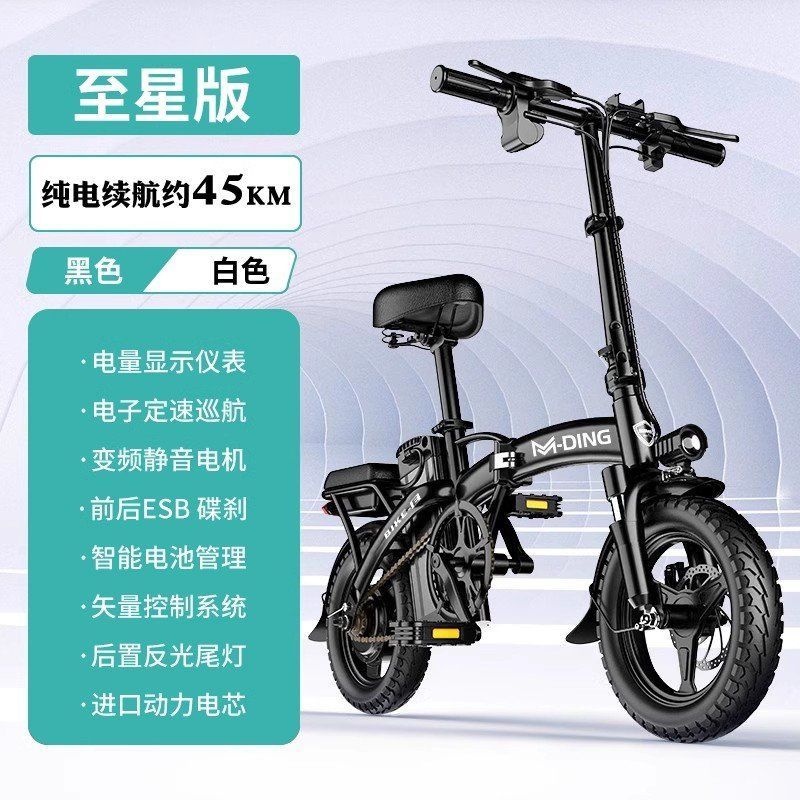 [해외] 독일의 유명한 전기 자전거 접이식 자동차 운전 소형 초경량 및 휴대용 성인용 전원 배터리