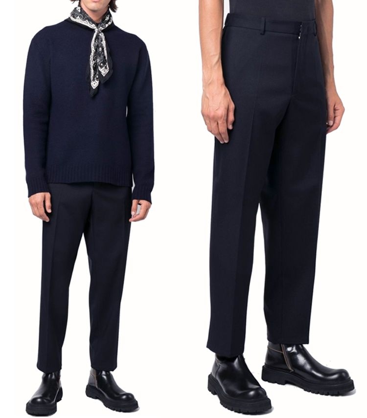 질샌더 【국내 바이샵】 질샌더 개버딘 플랫 프론트 트라우저 J221KA0011J70001